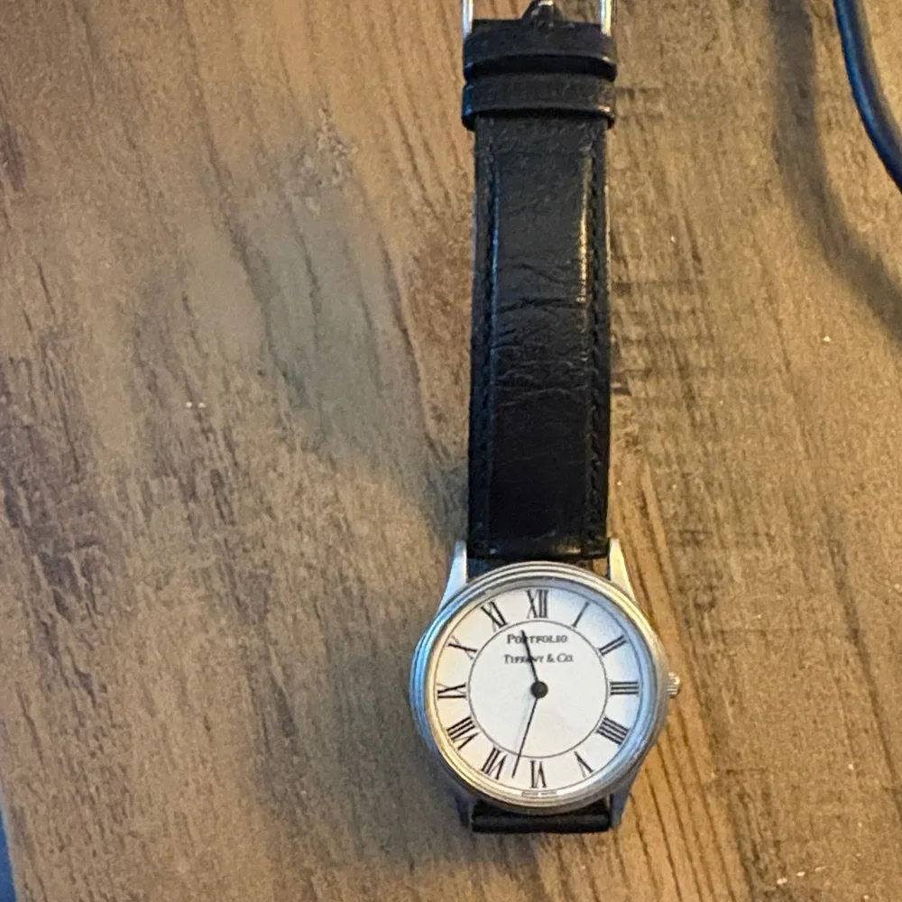 Tiffany & Co. Black and Silver Men's Watch - Picture 2 of 4